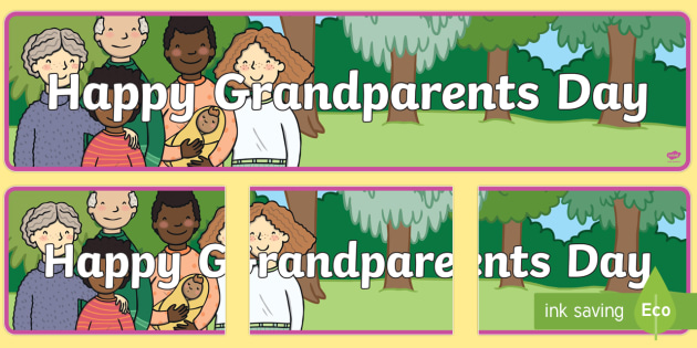 Happy Grandparents Day Display Banner Teacher Made