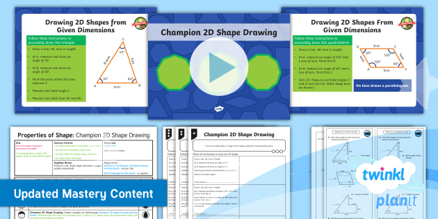 Year 6 Draw 2d Shapes Using Given Dimensions And Angles Lesson 2