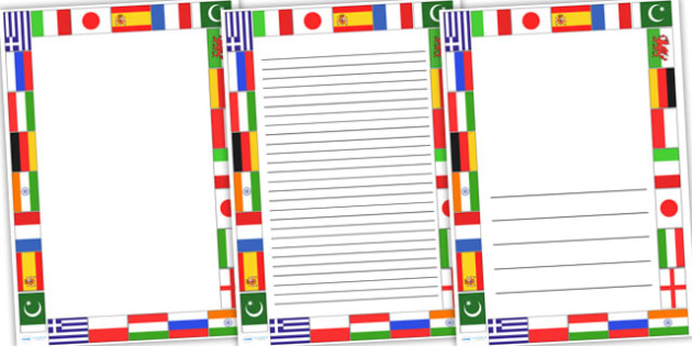Modern Foreign Languages Page Borders (teacher made)
