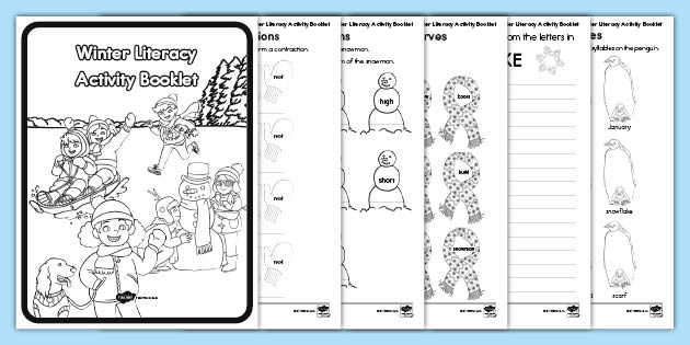 January/Winter Themed Printable Mini-Books - Primary Planet