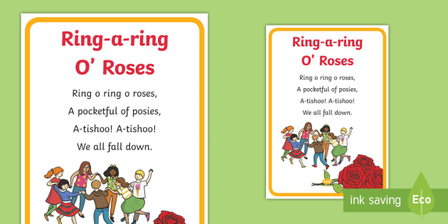 Ring-a-ring O' Roses Song Sheet