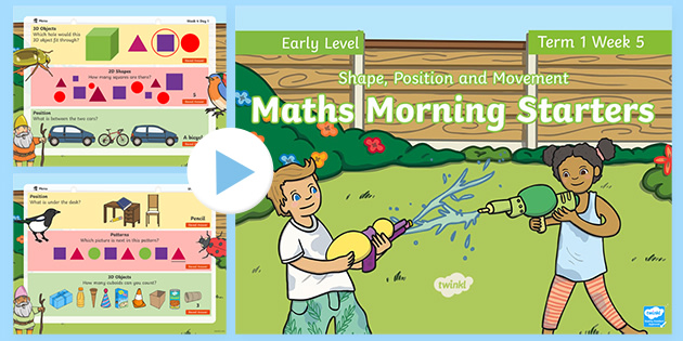 Maths Morning Starters Early Level: Term 1 Week 5 PowerPoint