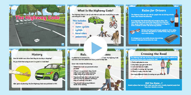 The Highway Code PowerPoint (teacher made)