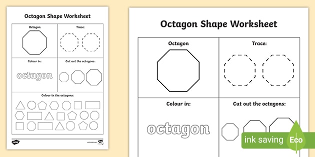 Convex and Concave Octagon with Diagrams