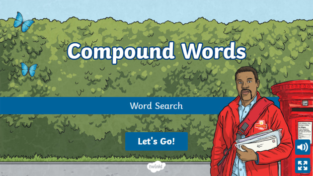 Compound Words Interactive Matching Activity