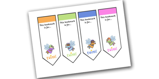 editable bookmark template