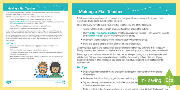 Flat Teacher Guidance