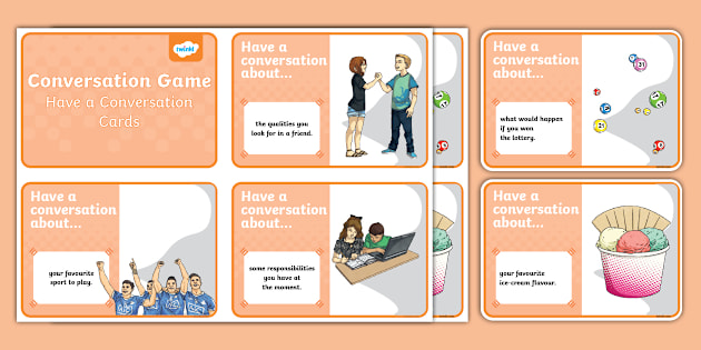 Talking Games Conversation Cards Twinkl