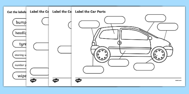 Label The Car Parts