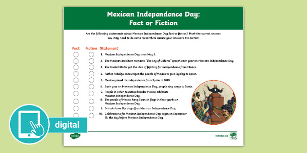 mexican-independence-day-fact-or-fiction-worksheet