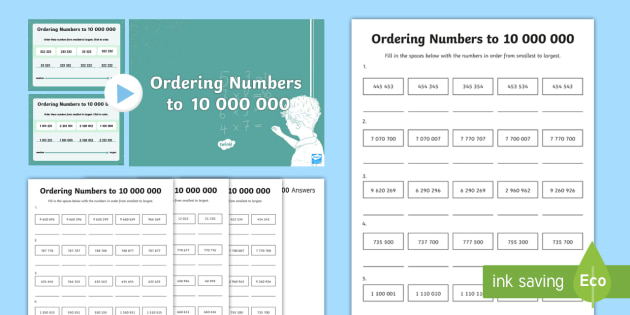ordering-numbers-to-10-000-000-lesson-4-teaching-pack