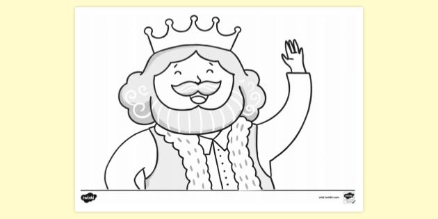 FREE! - Happy Emperor Colouring Sheet | Traditional Tales | KS1
