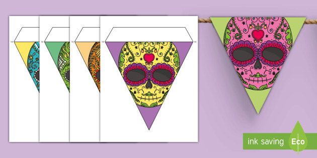 Day of the Dead Bunting (Teacher-Made) - Twinkl