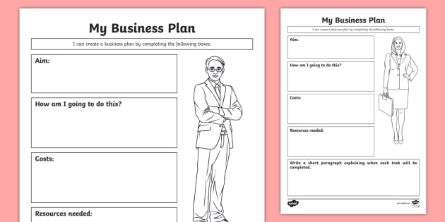 business plan worksheet