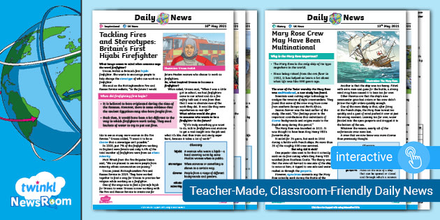 Year 6 Newspaper Report Pack | Twinkl NewsRoom Resources