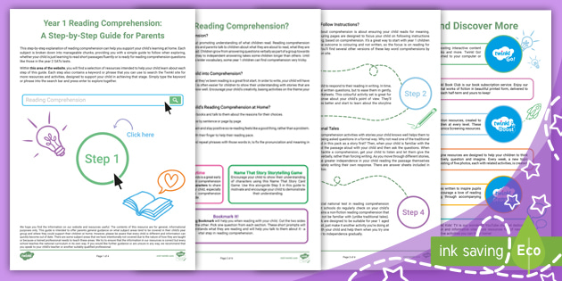 Year 1 Reading Comprehension: A Step-by-Step Guide for Parents