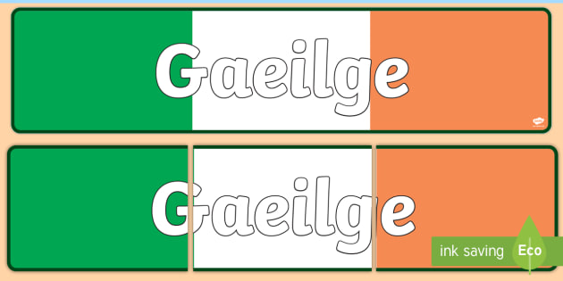 Gaeilge Display Banner Teacher Made