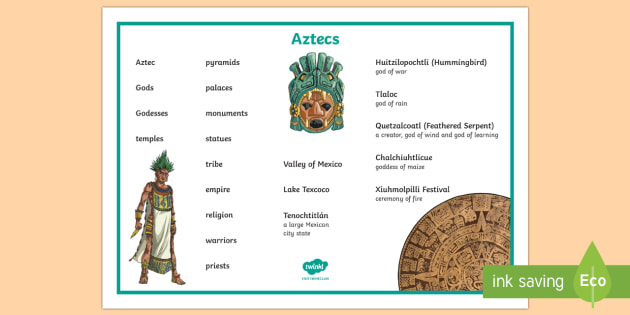 Aztec Word Mat (Teacher-Made)