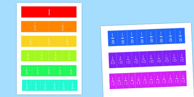 Fractions Cut Outs (teacher made)