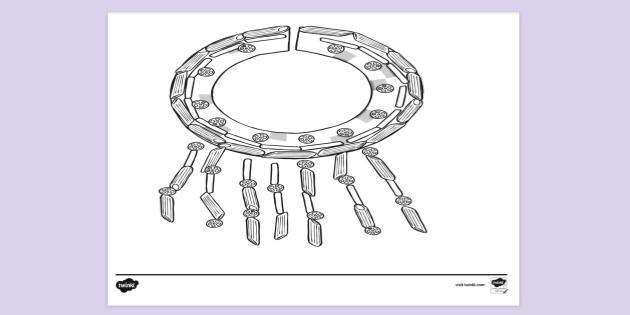 FREE! - african pasta necklace | Colouring Sheets