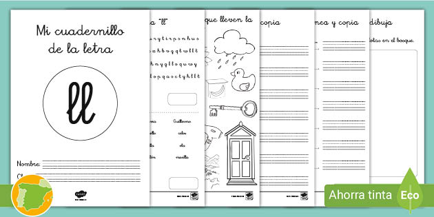 Cuadernillo de caligrafía para niños de 5 años - El Profe 20