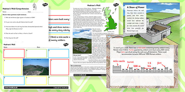 Hadrian's Wall Task Setter Activity Powerpoint - hadrians wall