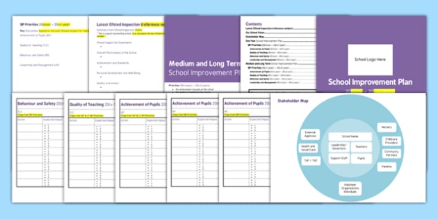 School Improvement Plan Template teacher Made 