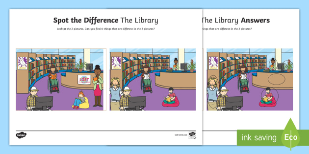 spot the difference printable with answers