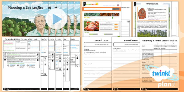 Living Things and Their Habitats: Sir David Attenborough Y6 Persuasive