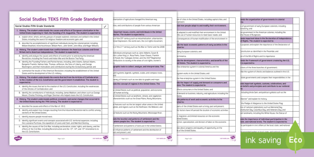 social-studies-teks-fifth-grade-standards-checklist