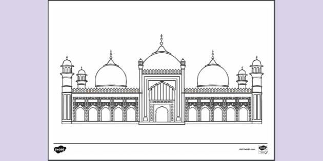 560 Coloring Pages Mosque  Latest