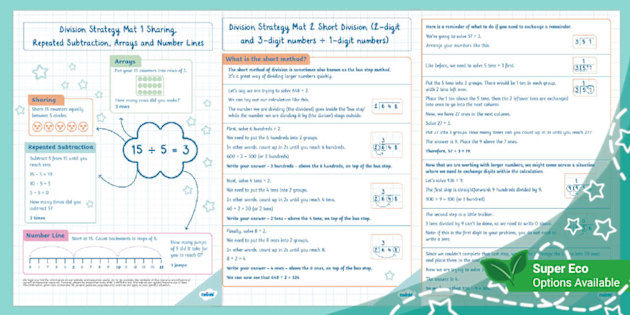 Division Strategies Mats (Ages 5 - 11)