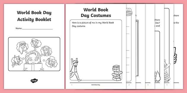 world book day activity booklet teacher made