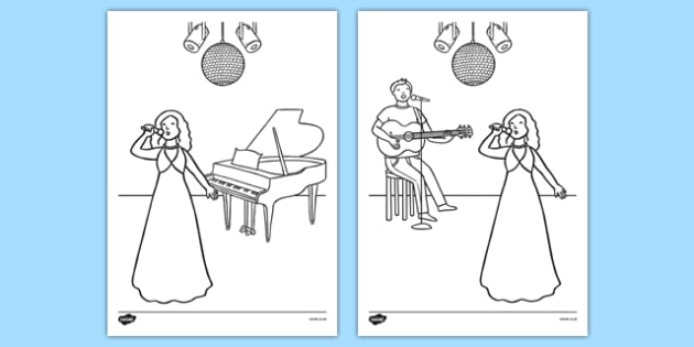 Eurovision Colouring Sheets (teacher made)