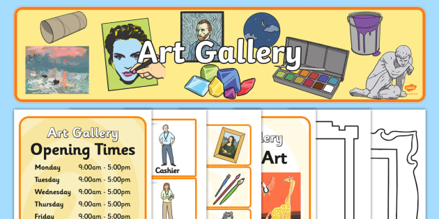 The Art Gallery Aistear Display Pack Teacher Made