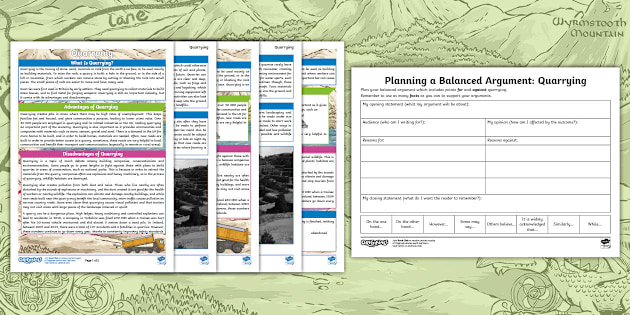 Quarrying: Creating a Balanced Argument Resource Pack