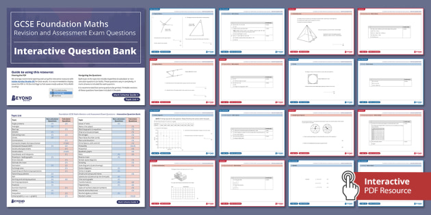 Foundation Gcse Maths Assessment Exam Questions And Revision