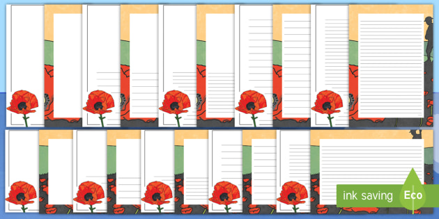 free-remembrance-day-poppy-page-border-primary-writing-resource
