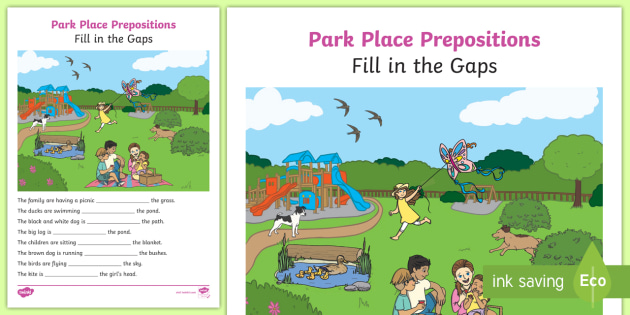 Park Place Prepositions Fill In The Gaps English Grammar