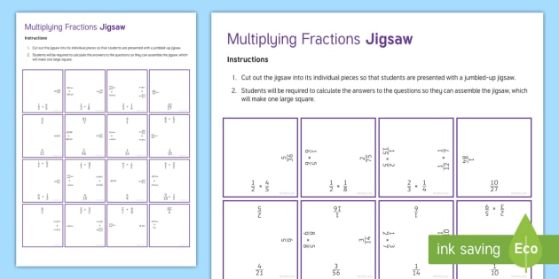 multiplying fractions jigsaw worksheet worksheet secondary multiplying fractions jigsaw worksheet worksheet secondary maths ks mixed number fractions