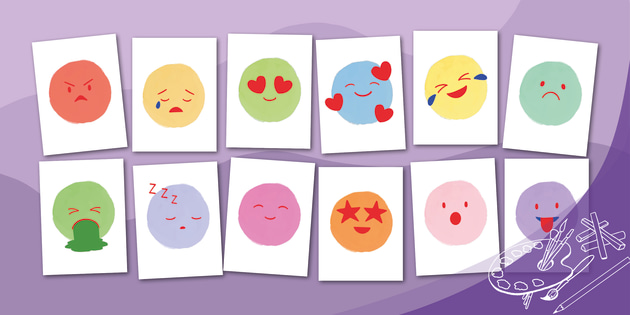 😊 Emoji Face Stickers (teacher made) - Twinkl