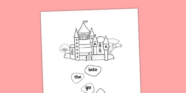 Free Phase 2 Tricky Word Stepping Stone Colouring - 