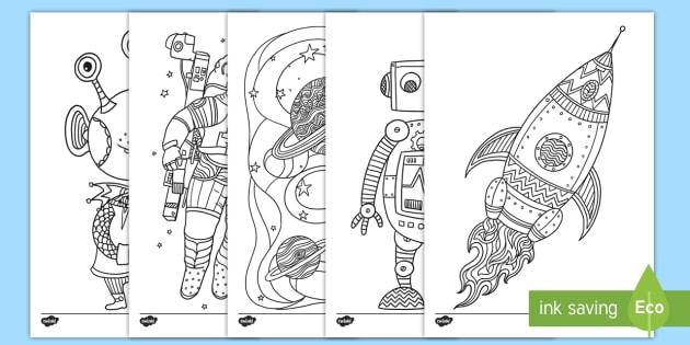 Download Space Mindfulness Coloring Pages Activity - space, mindfulness