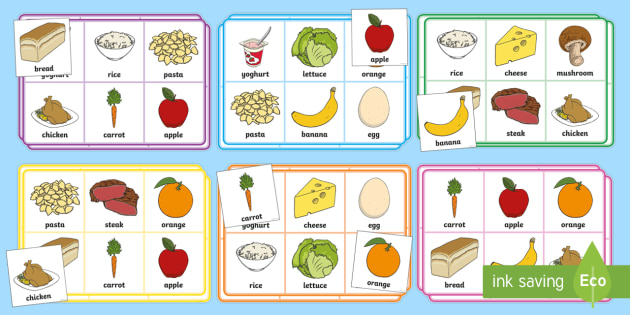 Healthy Eating Food Bingo (teacher made)