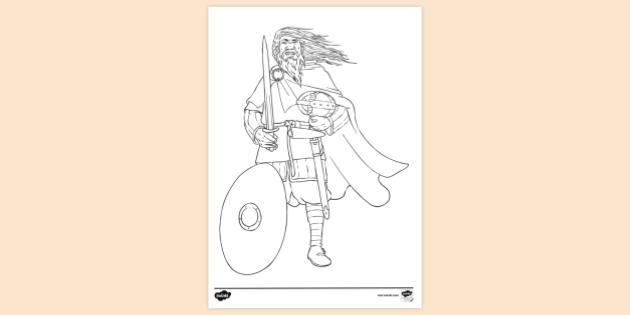 Viking Colouring | Colouring Sheets