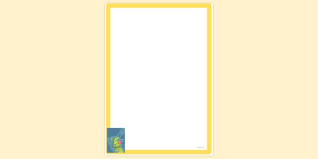 Simple Blank Map of Aberdeen Page Border | Page Borders