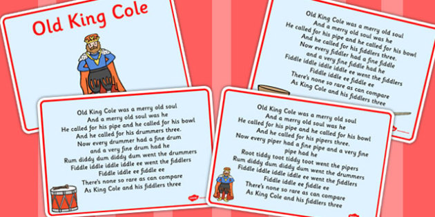 Old King Cole Story Sequencing Cards Teacher Made