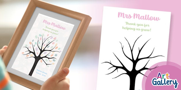 Editable Class Fingerprint Tree Twinkl Art Gallery
