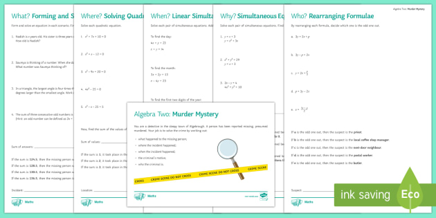 Murder Mystery Game Kit  Twinkl Party (teacher made)