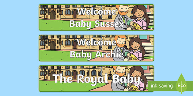 Ks1 The Royal Baby 2019 Display Banner Resource Pack